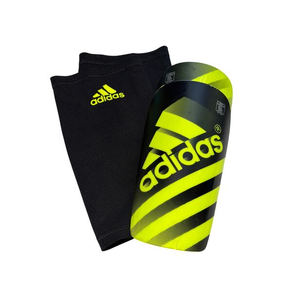 Adidas Ghost Shin Guards Unisex Black/Yellow Medium (5'3"-5'9")Soccer Protection - Picture 1 of 4
